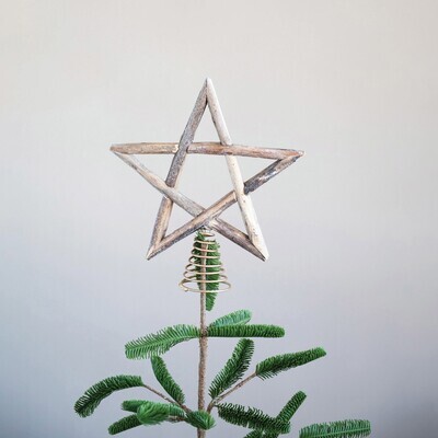 Wooden Star Tree Topper