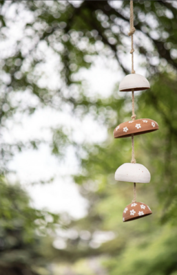 Moon Chimes Brown and White