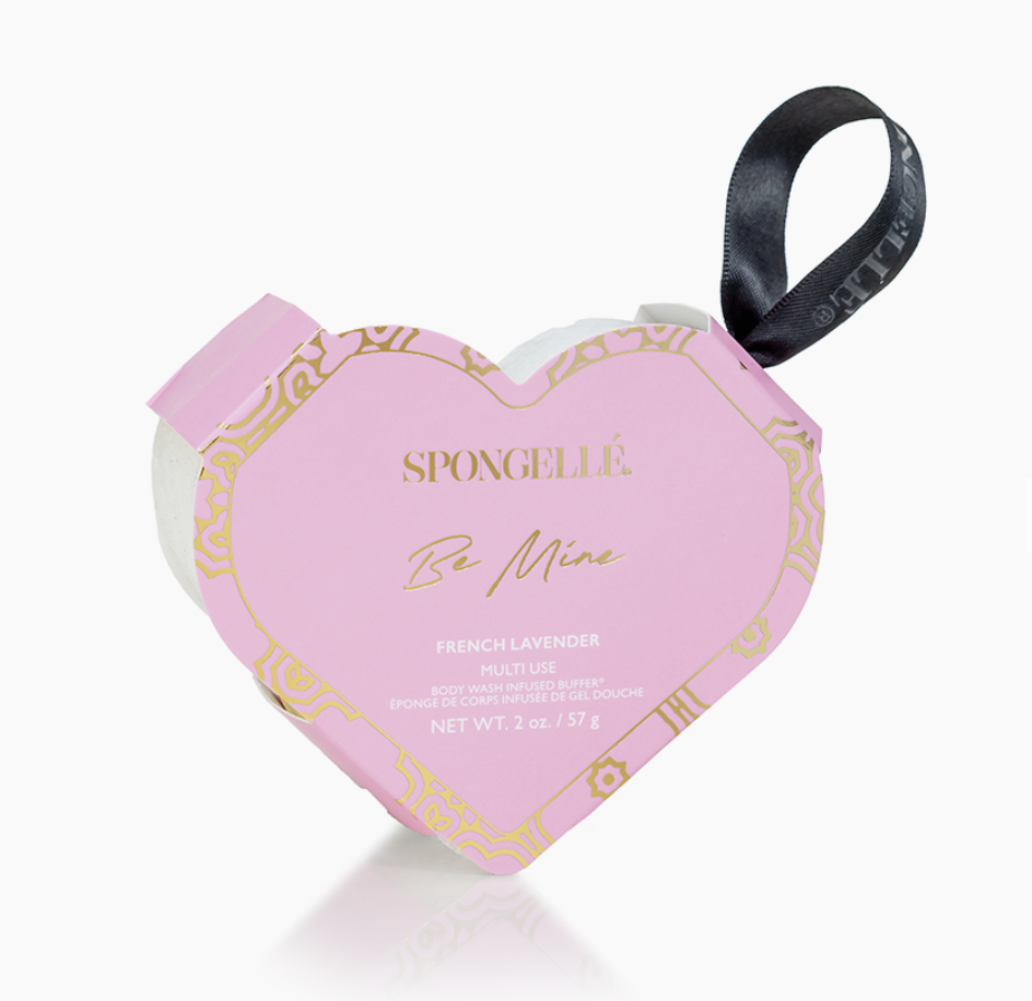 French Lavender Heart Spongelle