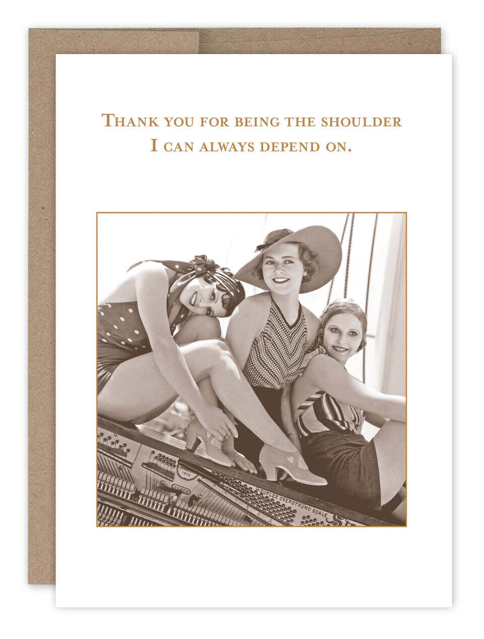 Shoulder to Depend on Friendship Card