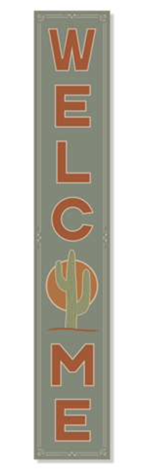 Welcome Cactus Porch Board