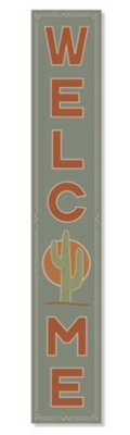 Welcome Cactus Porch Board