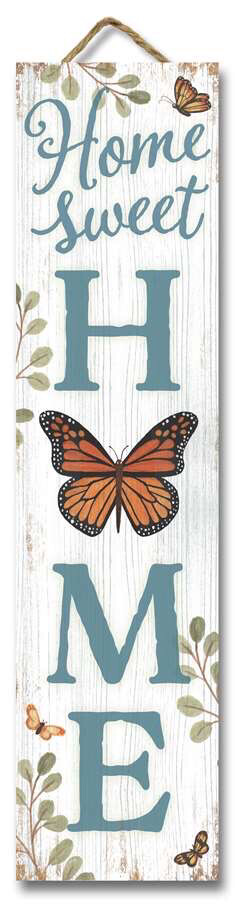 Butterfly Home Sweet Home Sign