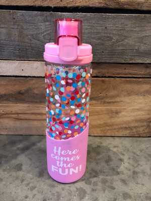 Here Comes The Fun- Glass Bottle