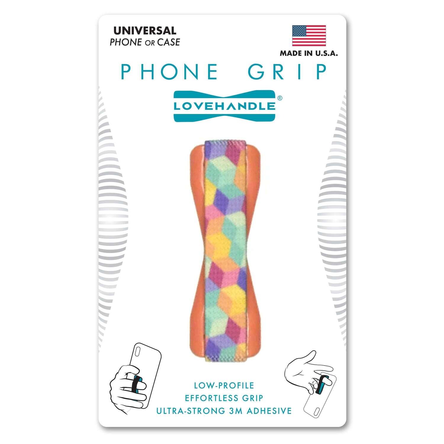 Phone Grip- Cubic Rainbow
