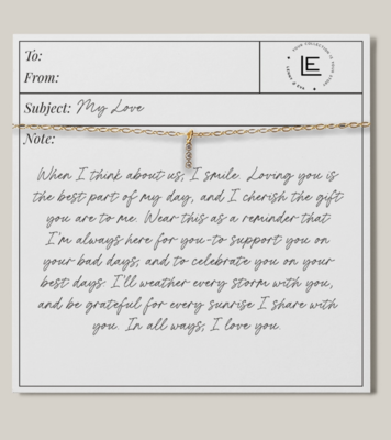 My Love Necklace 3 Diamonds