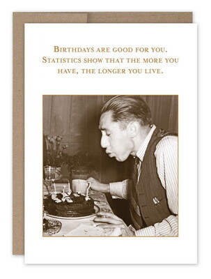 Longer you Live Birthday Card