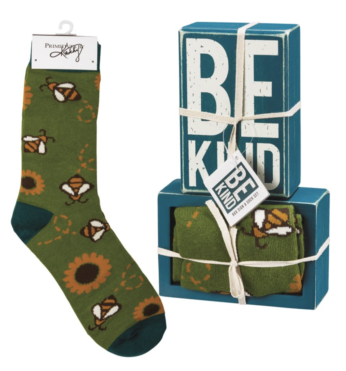 Be Kind Sign and Socks