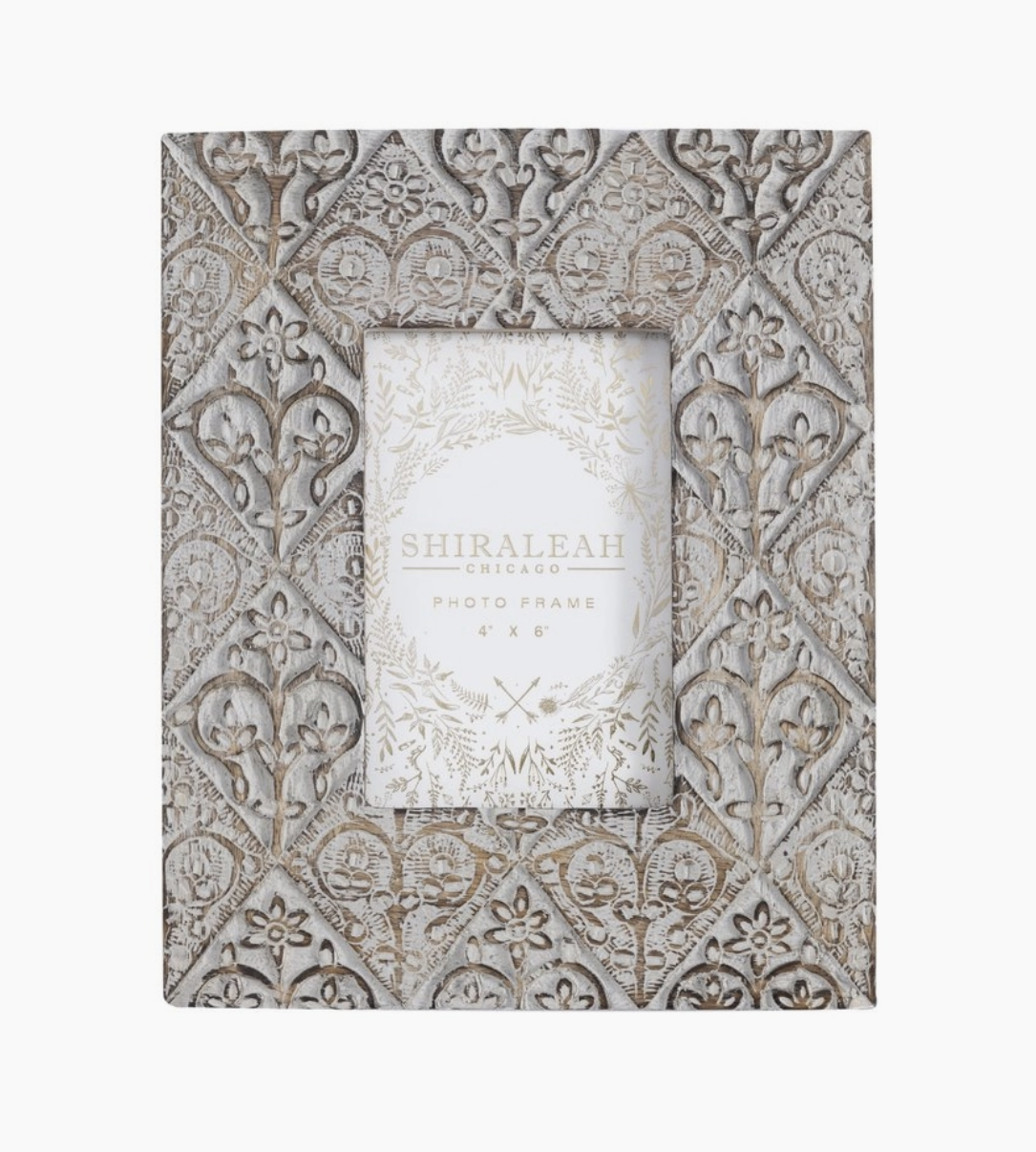 Grey Diamond Design 4x6 Frame