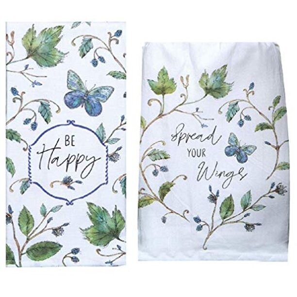 Be Happy butterfly Towel