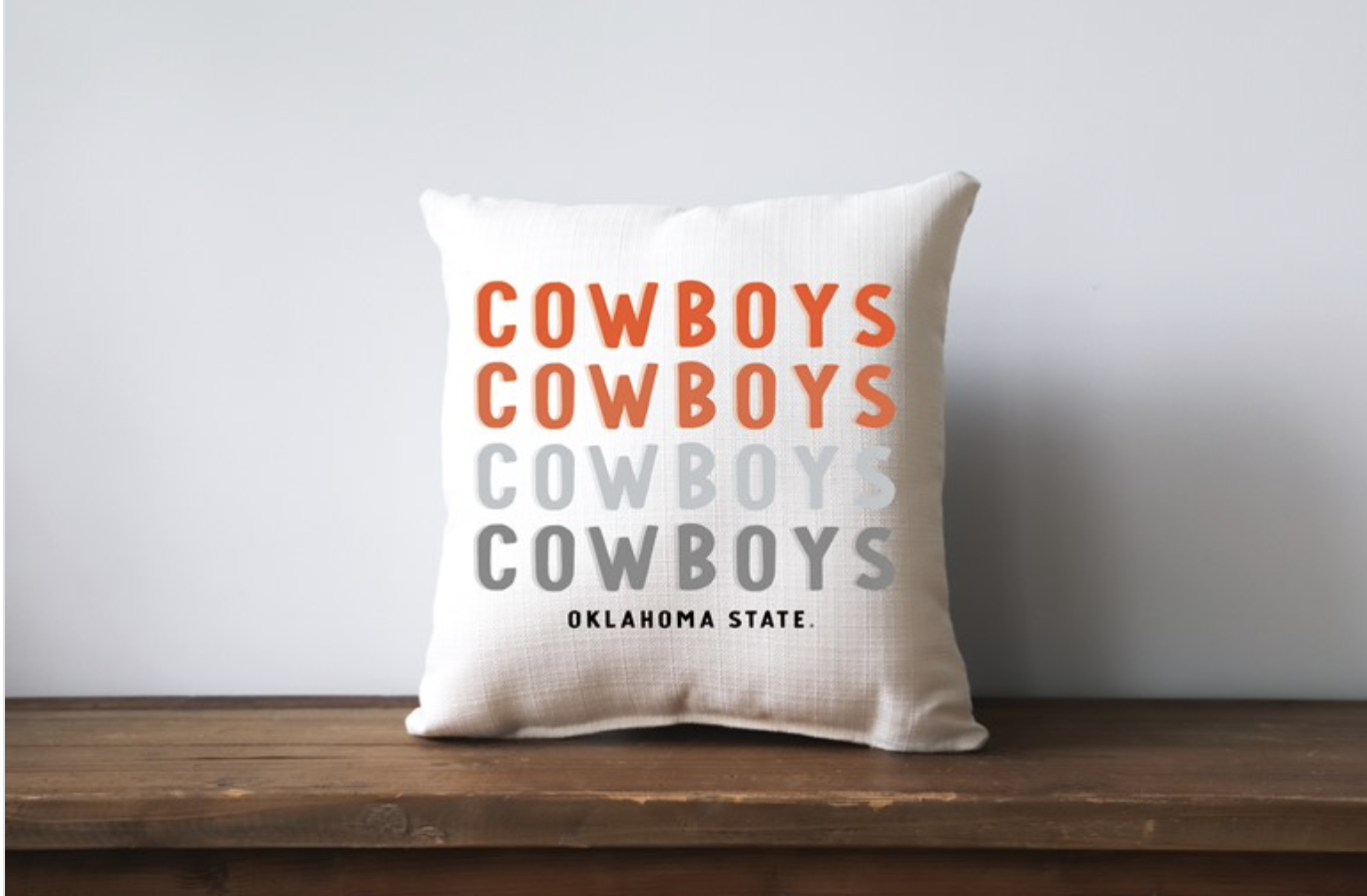 Cowboys Cowboys Cowboys Pillow