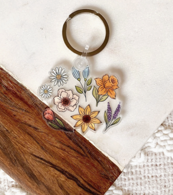 Floral Keychain