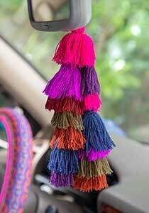Stacked Purple Tassel 
