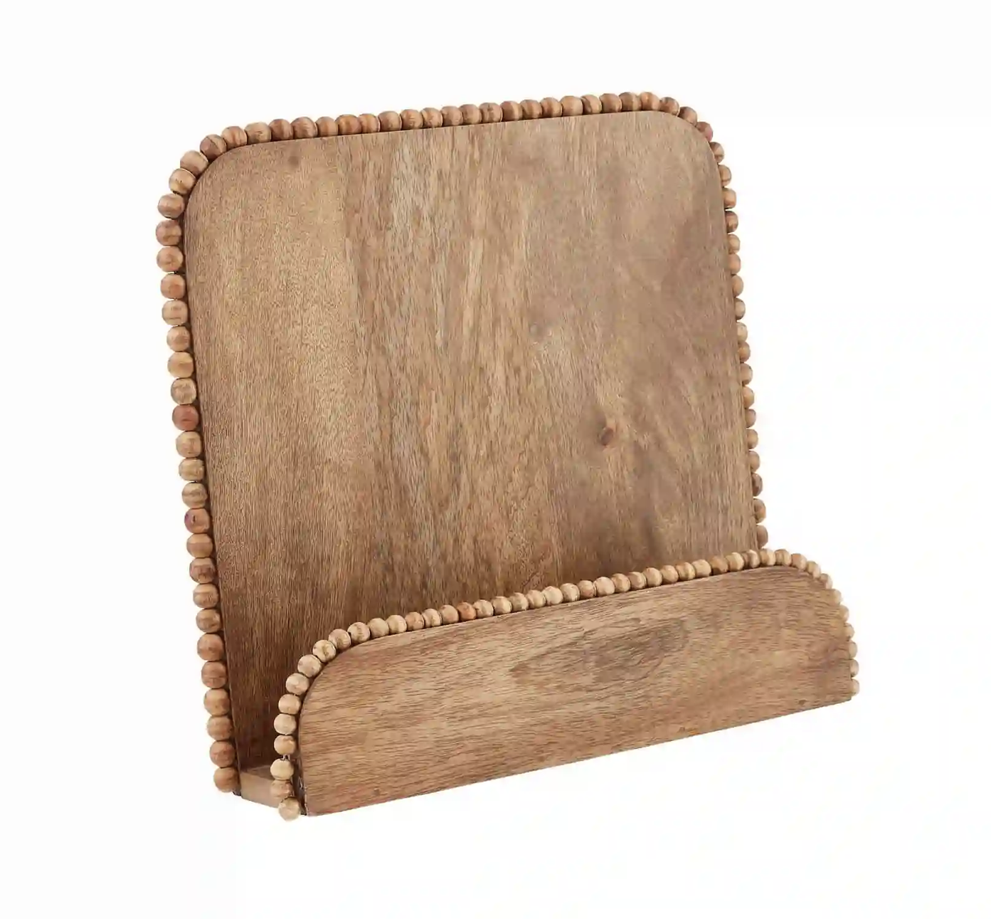 Beaded Wooden Cookbook Holder