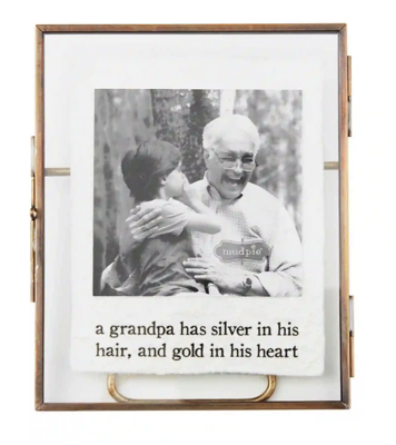 Grandpa Silver in his Hair Frame