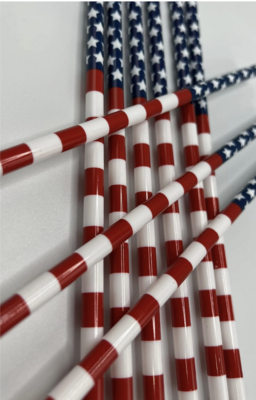 American Flag Reusable Straw