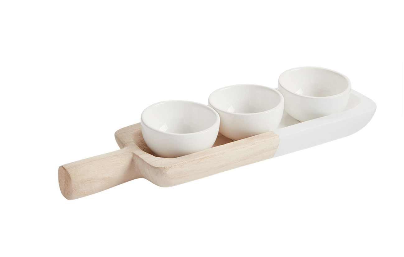Three Cup Dip Tray