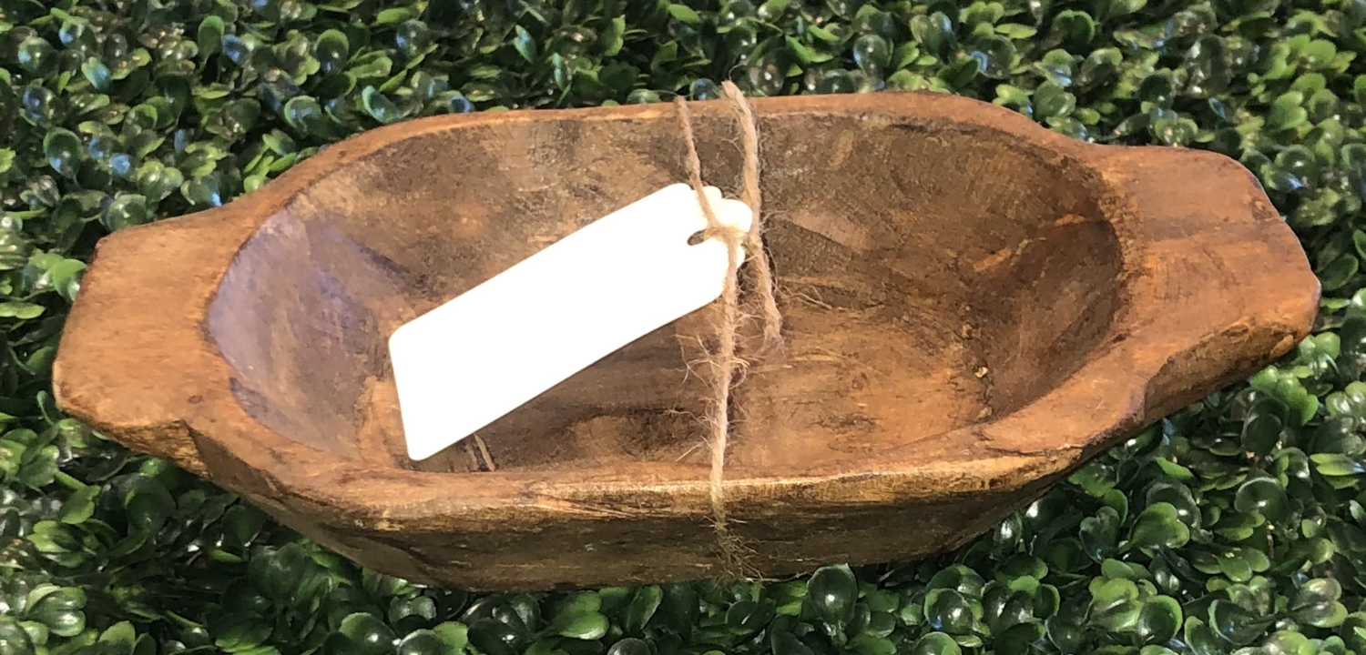 Small Wood Patio Bowl
