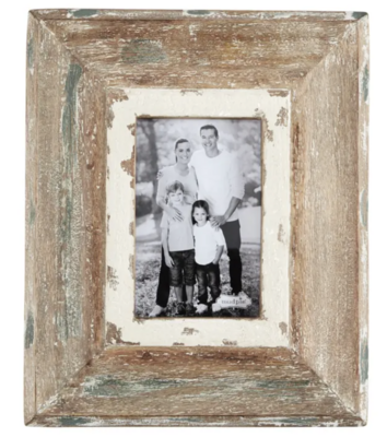 4x6 Weathered Frame with Teal