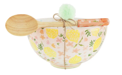 Lemons Fruit Bowl Set 