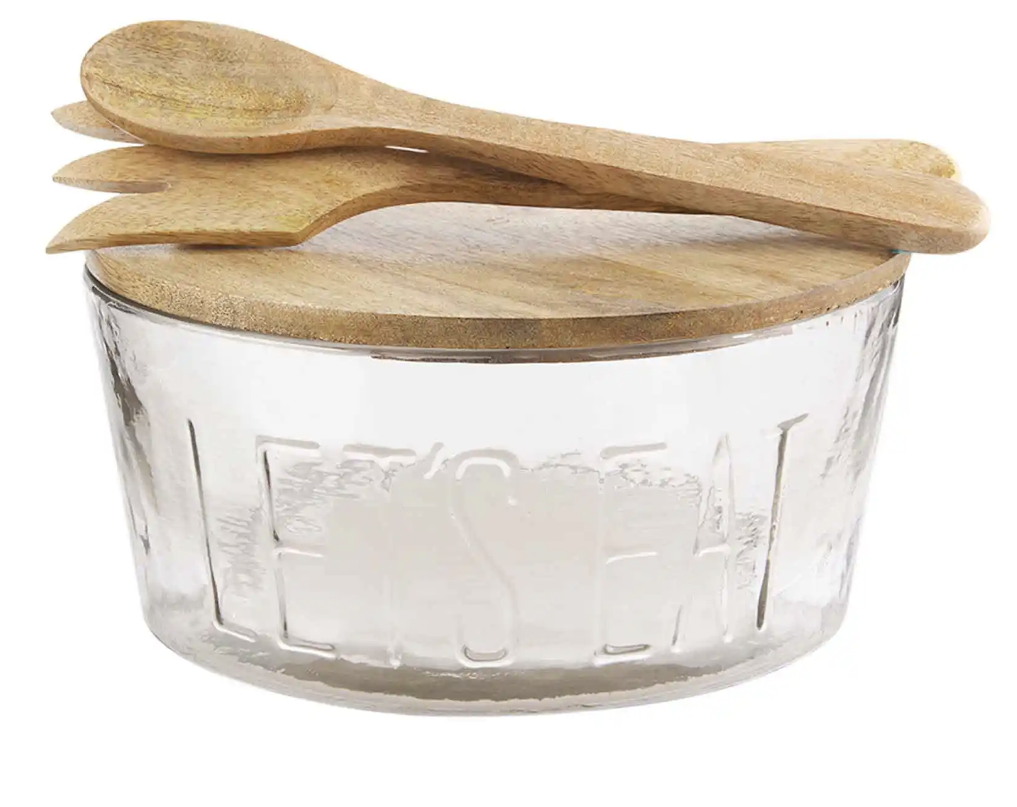Let's Eat Glass Bowl