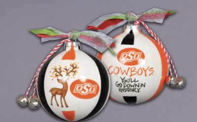 Ok State Reindeer Ornament