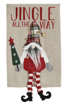 Jingle All the Way Gnome Tea Towel