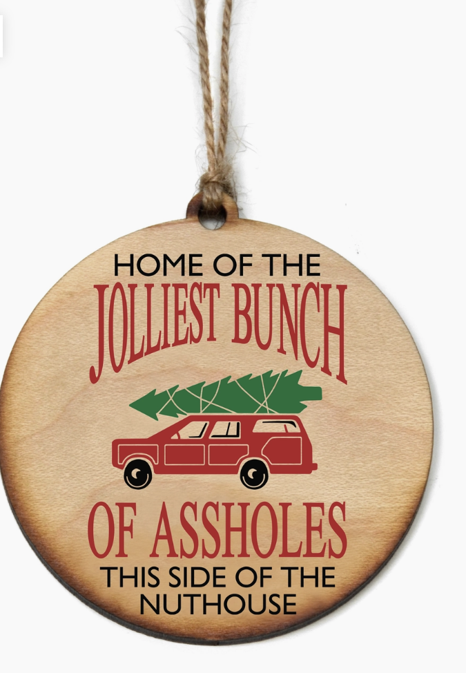 Wooden Ornaments Jolliest Bunch