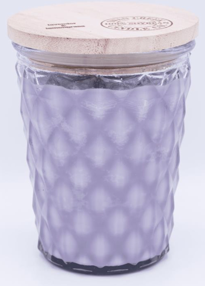 12oz candle-lavender &amp; lemongrass