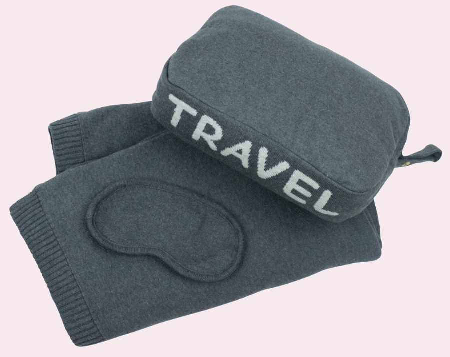 Gray Travel Blanket
