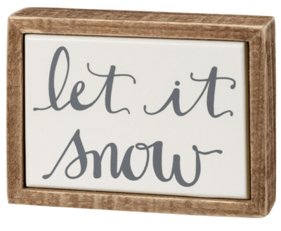 Let it Snow Sign Mini