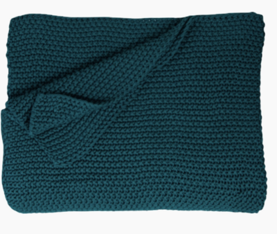 Blue Knit Blanket