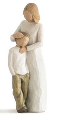 Mother and Son Figures