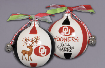 Oklahoma Reindeer Ornament
