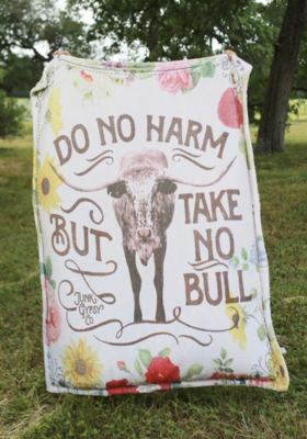 Take No Bull Throw Blanket