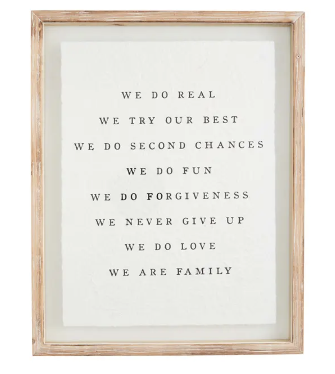 We are Family Glass Frame