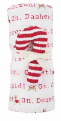 White Christmas Swaddle Set