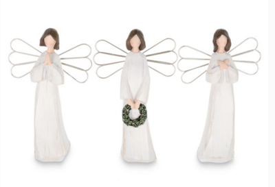 3 Styles Angels with Gold Wings