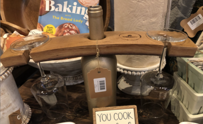 Wine Display and Glasses