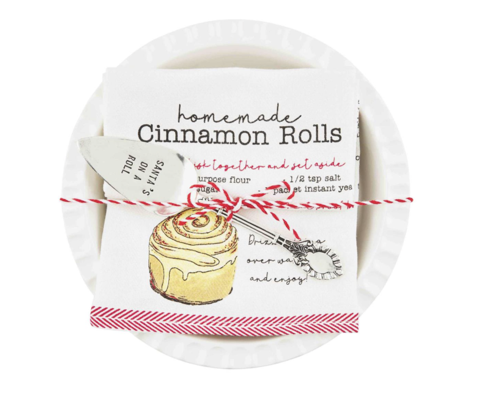 Cinnamon Roll Baker and Towel Set