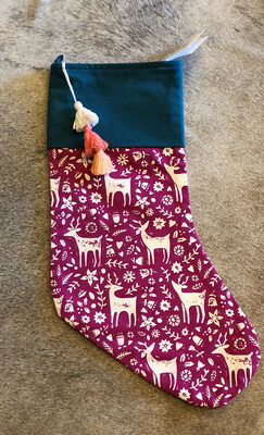 Pink Deer Stocking 