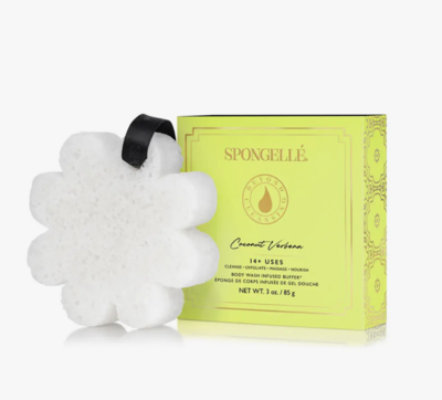 Flower Spongelle in Box-Coconut Verbena