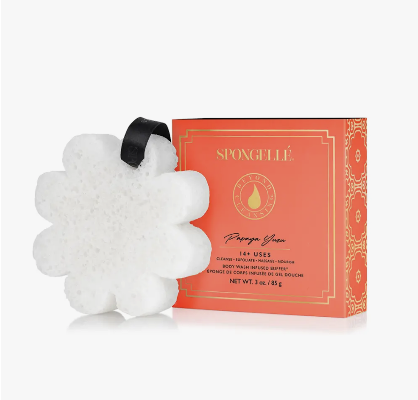 Flower Spongelle in Box-Papaya Yuzu