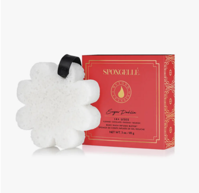 Flower Spongelle in Box-Sugar Dahlia