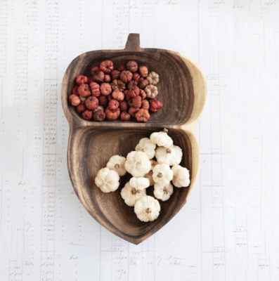 Wood Acorn Bowl
