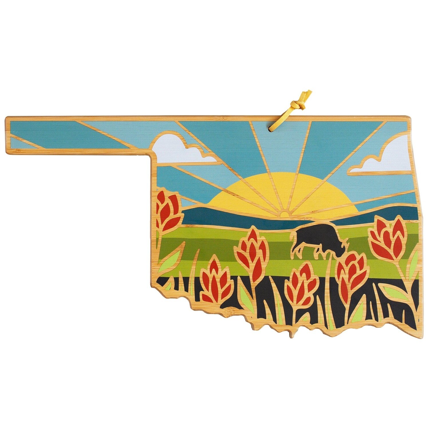 Oklahoma Artwork Cutting Board 