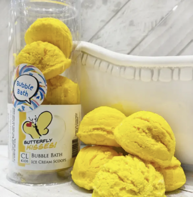 Yellow Butterfly Kisses Bath Bombs
