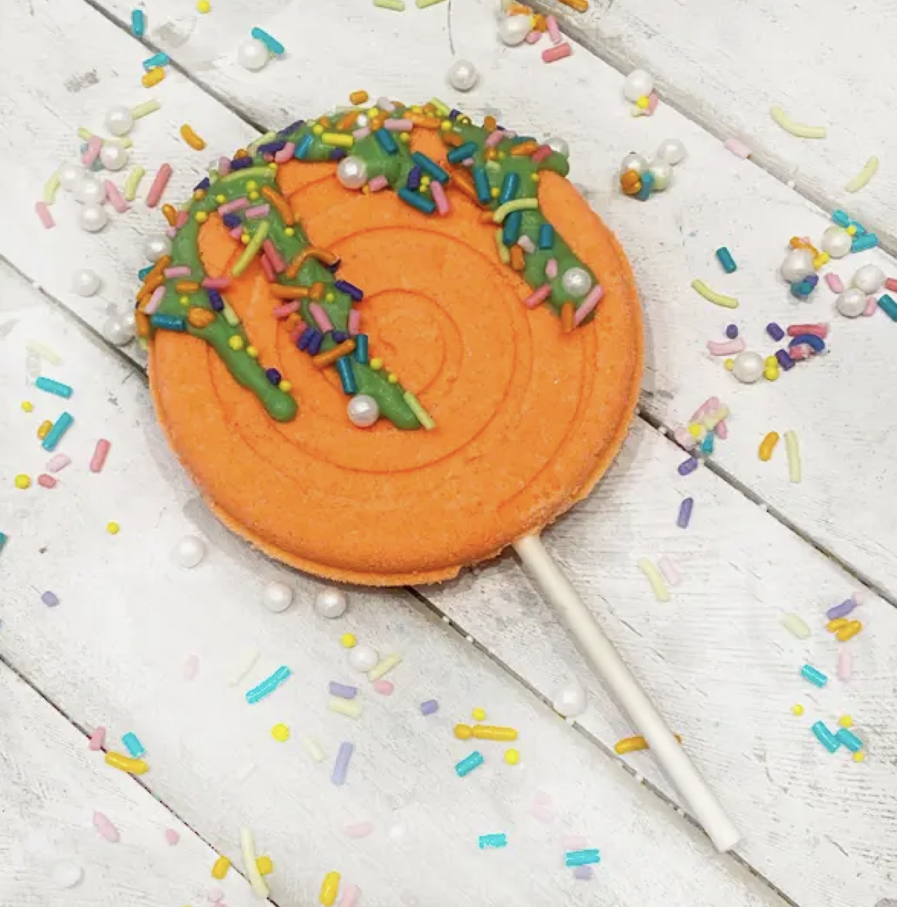 Orange Lollipop Bath Bomb