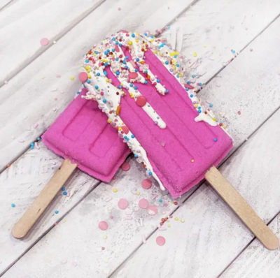 Pink and White Popsicle Bath Bomb