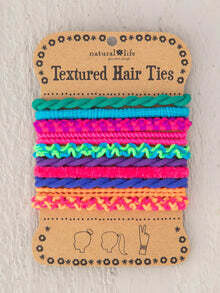 Textured Hair Ties Rainbow